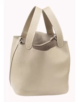 Theresa Leather Bag Light Grey