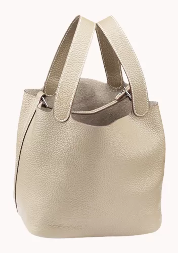 Theresa Leather Bag Light Grey