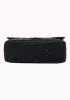 Adele Flap Bag Cowhide Leather Pearl-scale Effect Black