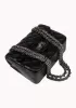 Adele Flap Mini Bag Lambskin Leather Black
