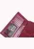 Miriam Vintage Oil Wax Cowhide Tri-folds Hot Pink