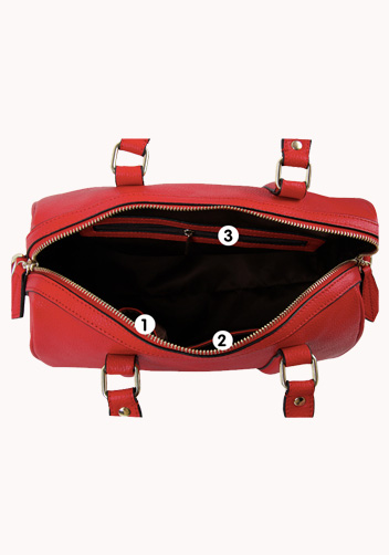 Erica Leather Bag Red