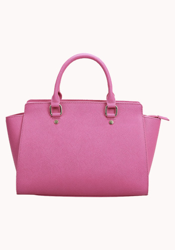 Meg Leather Medium Bag Hot Pink