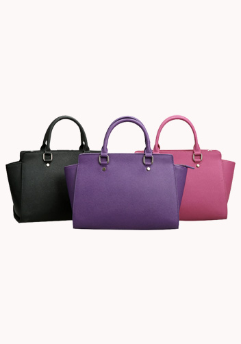 Meg Leather Medium Bag Hot Pink