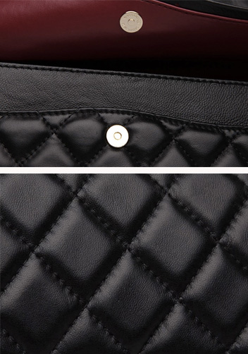 Adele Flap Bag Lambskin With Gold Hardware Black