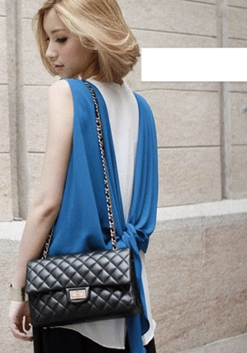 Adele Flap Bag Lambskin With Gold Hardware Black