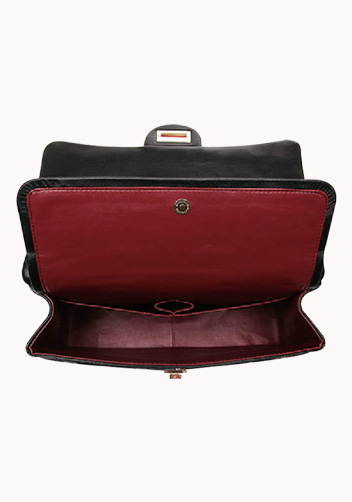 Adele Flap Bag Lambskin With Gold Hardware Black