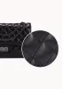 Adele Flap Bag Faux Leather Black