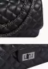 Adele Flap Bag Faux Leather Black