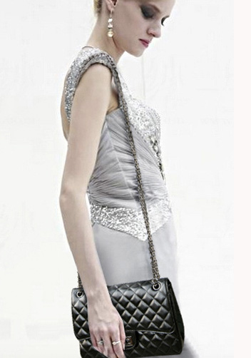 Adele Flap Bag Faux Leather Black