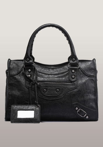 The Route 66 Faux Leather Medium Bag Black