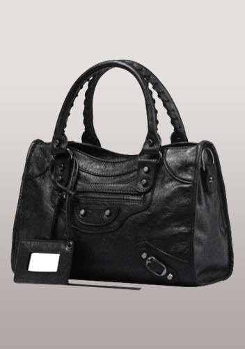 The Route 66 Faux Leather Medium Bag Black