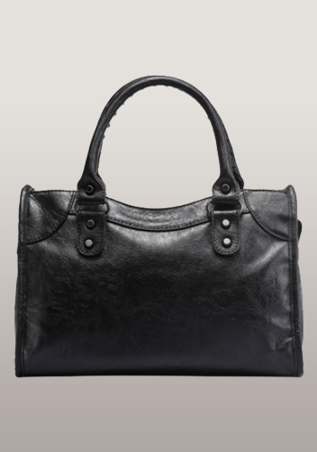 The Route 66 Faux Leather Medium Bag Black