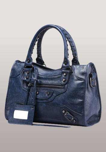 The Route 66 Faux Leather Medium Bag Blue