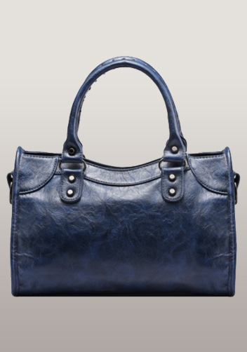 The Route 66 Faux Leather Medium Bag Blue