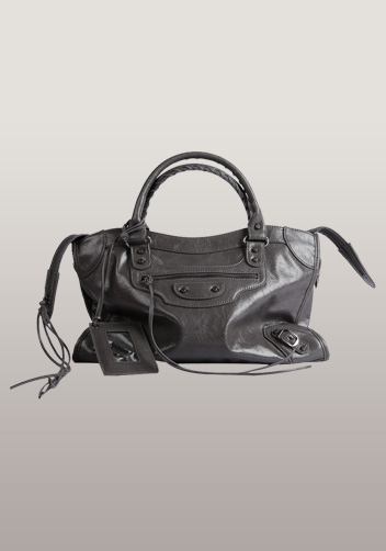 The Route 66 Faux Leather Medium Bag Dark Grey