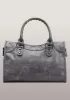 The Route 66 Faux Leather Medium Bag Grey