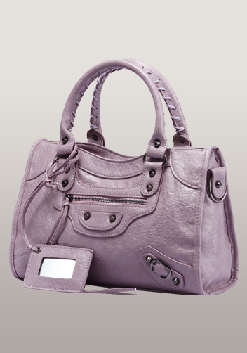 The Route 66 Faux Leather Medium Bag Purple