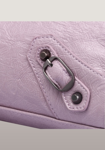 The Route 66 Faux Leather Medium Bag Purple