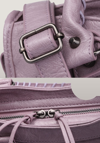 The Route 66 Faux Leather Medium Bag Purple