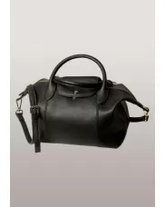 Rachele Leather Medium Bag Black