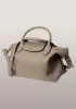 Rachele Leather Medium Bag Grey