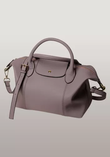 Rachele Leather Medium Bag Purple