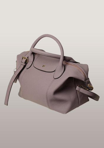 Rachele Leather Medium Bag Purple
