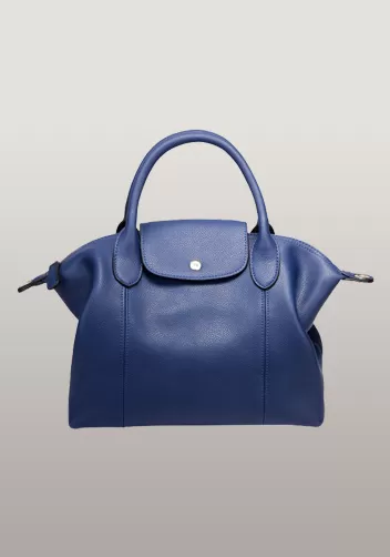 Rachele Leather Medium Bag Light Blue