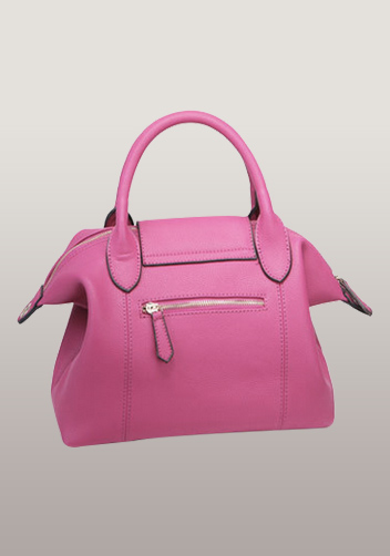 Rachele Leather Medium Bag Hot Pink