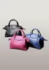Rachele Leather Medium Bag Hot Pink