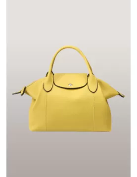 Rachele Leather Medium Bag Yellow