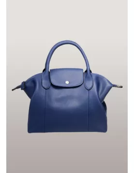 Rachele Leather Medium Bag Blue