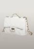 Adele Flap Mini Bag Faux Leather White