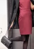 Adele Flap Medium Bag With Studs Lambskin Black