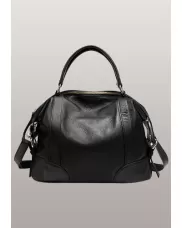Brittany Leather Shoulder Bag Black