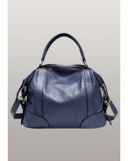 Brittany Leather Shoulder Bag Blue