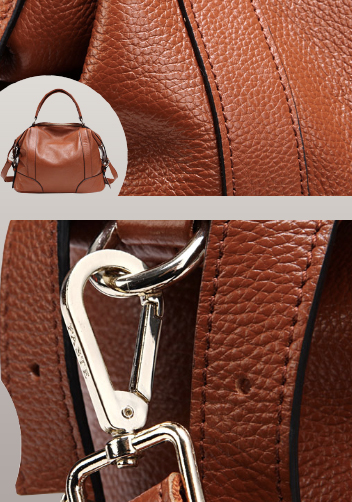 Brittany Leather Shoulder Bag Brown