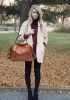 Brittany Leather Shoulder Bag Brown