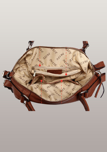 Brittany Leather Shoulder Bag Brown