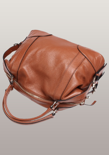 Brittany Leather Shoulder Bag Brown