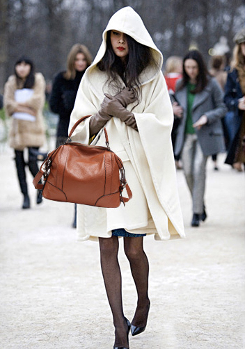 Brittany Leather Shoulder Bag Brown