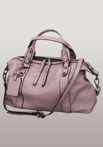 Roxana Leather Shoulder Bag Pink