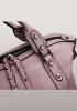 Roxana Leather Shoulder Bag Pink