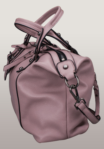 Roxana Leather Shoulder Bag Pink
