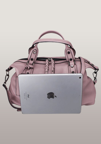 Roxana Leather Shoulder Bag Pink
