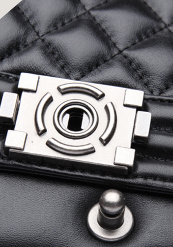 Ingrid Quilted Medium Leather Bag Classic Black