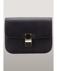 Martha Medium Classic Leather Bag Black
