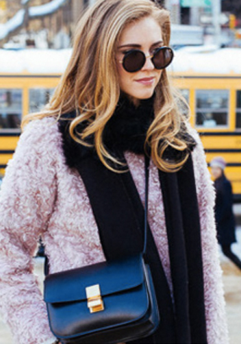 Martha Medium Classic Leather Bag Black