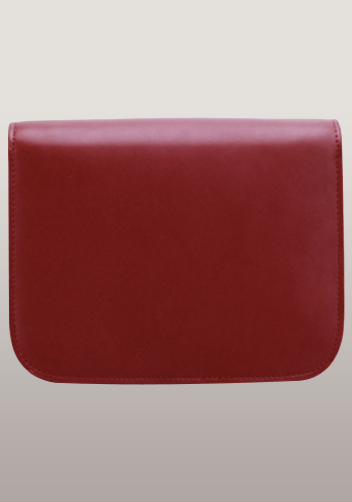 Martha Medium Classic Leather Bag Burgundy